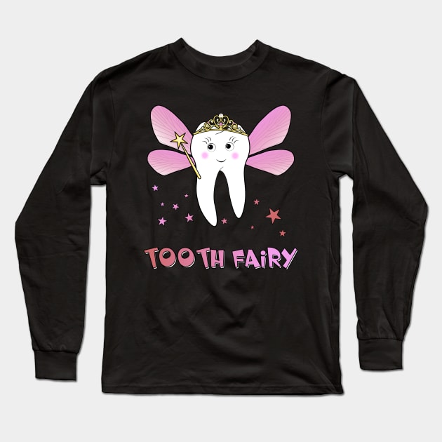 tooth fairy dentist assistant funny disguise costume Long Sleeve T-Shirt by Littlelimehead